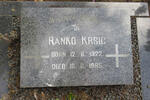 KRSIC Ranko 1922-1985