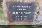 DICKIE John O.S. 1919-2000