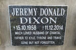 DIXON Jeremy Donald 1958-2014