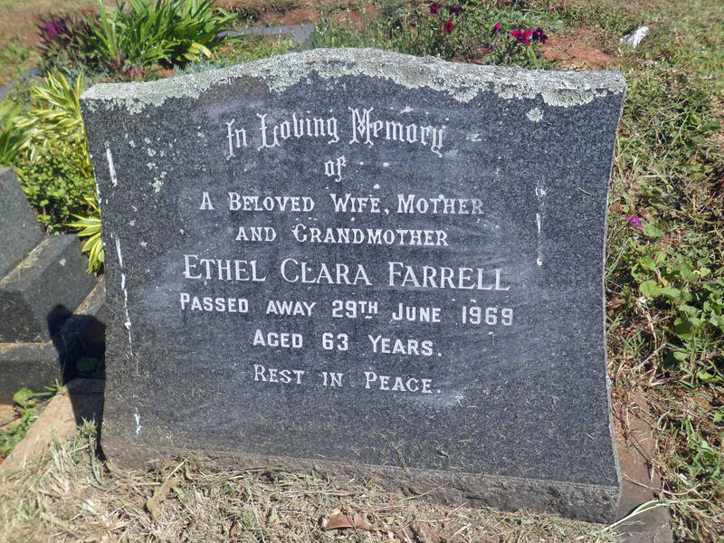 FARRELL Ethel Clara -1969