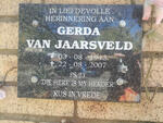 JAARSVELD Gerda, van 1943-2007