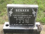 BEKKER Ockert J.F. 1929-1999