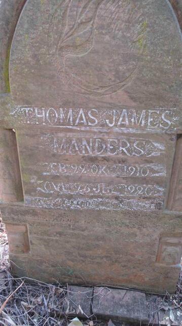 MANDERS Thomas James 1910-1920