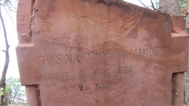MANDERS Thysina Georgina 1906-1925