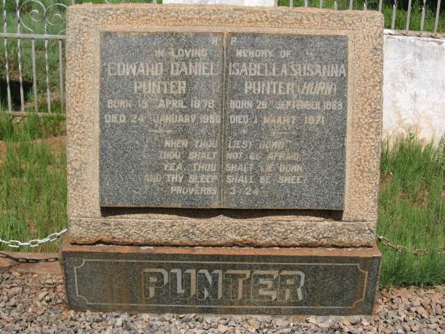 PUNTER Edward Daniel 1878-1950 & Isabella Susanna HURN 1888-1971