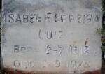 LUIZ Isabel Ferreira 1912-1978