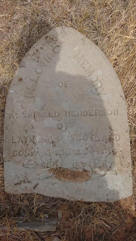 HENDERSON Archibald 18??-1887