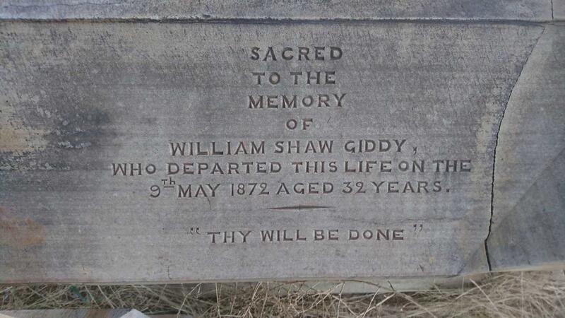 GIDDY William Shaw -1872