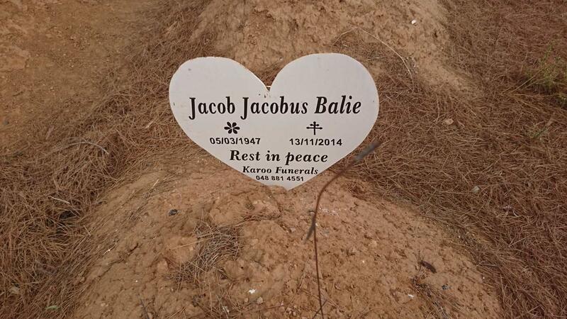 BALIE Jacob Jacobus 1947-2014