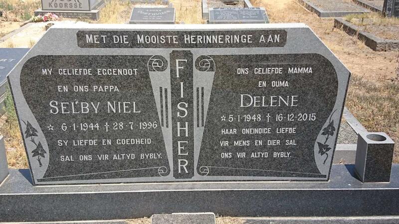 FISHER Selby Niel 1944-1996 & Delene 1948-2015
