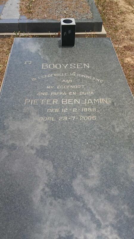 BOOYSEN Pieter Benjamin 1958-2005