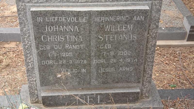 NEL Willem Stefanus 1902-1974 & Johanna Christina DU RANDT 1905-1979