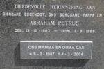? Abraham Petrus 1903-1969 & Cas 1907-2004