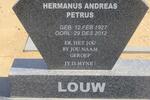 LOUW Hermanus Andreas Petrus 1927-2012