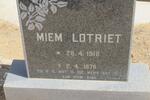 LOTRIET Miem 1912-1978