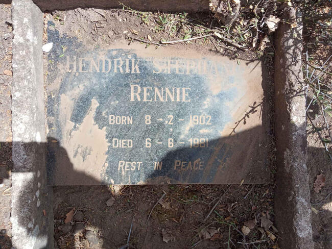 RENNIE Hendrik Stephanus 1902-1981