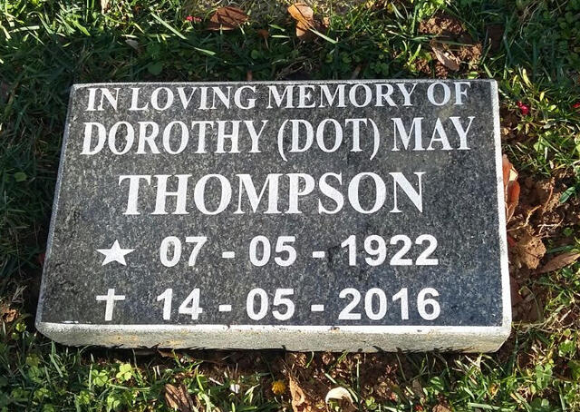 THOMPSON Dorothy May 1922-2016