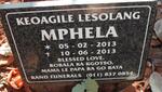 MPHELA Keoagile Lesolang 2013-2013