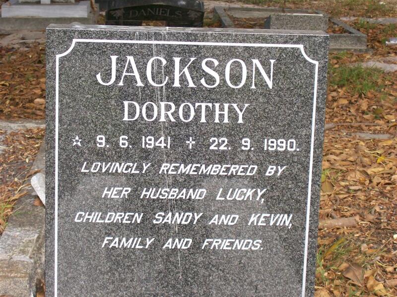 JACKSON Dorothy 1941-1990