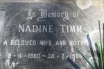 TIMM Nadine 1960-1986