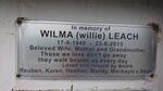 LEACH Wilma 1949-2015