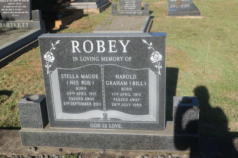ROBEY Harold Graham 1913-1989 & Stella Maude ROE 1917-2011