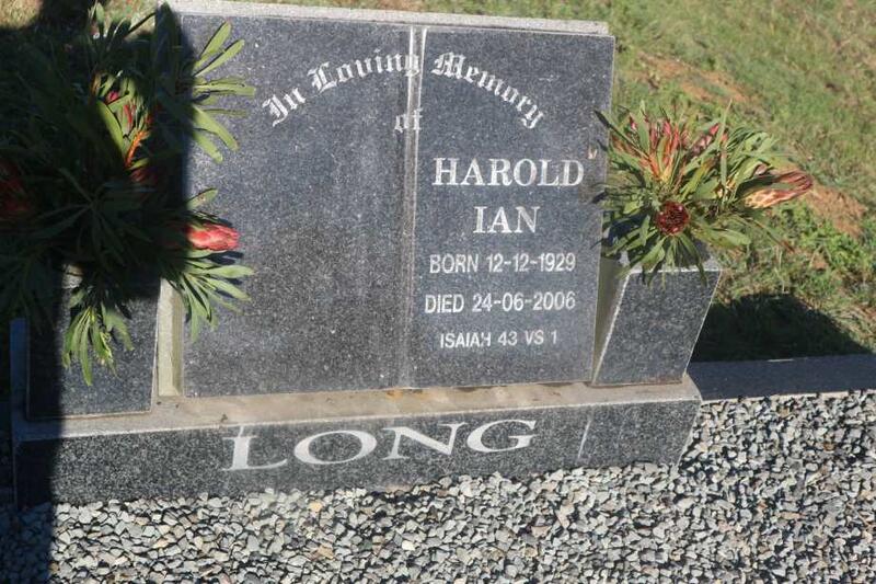 LONG Harold Ian 1929-2006