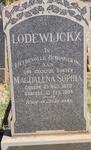 LODEWIJCKX Magdalena Sophia 1878-1954