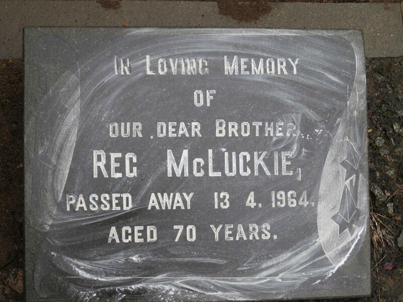 McLUCKIE Reg -1964