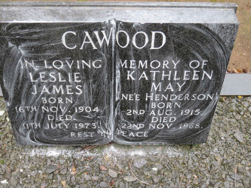 CAWOOD Leslie James 1904-1973 & Kathleen May HENDERSON 1915-1968