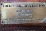 KEETON Frederick John 1947-2009