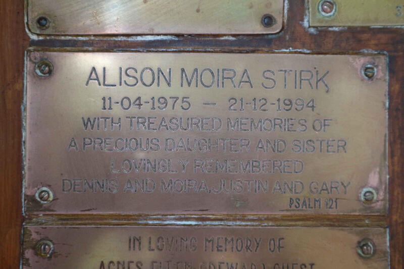 STIRK Alison Moira 1975-1994