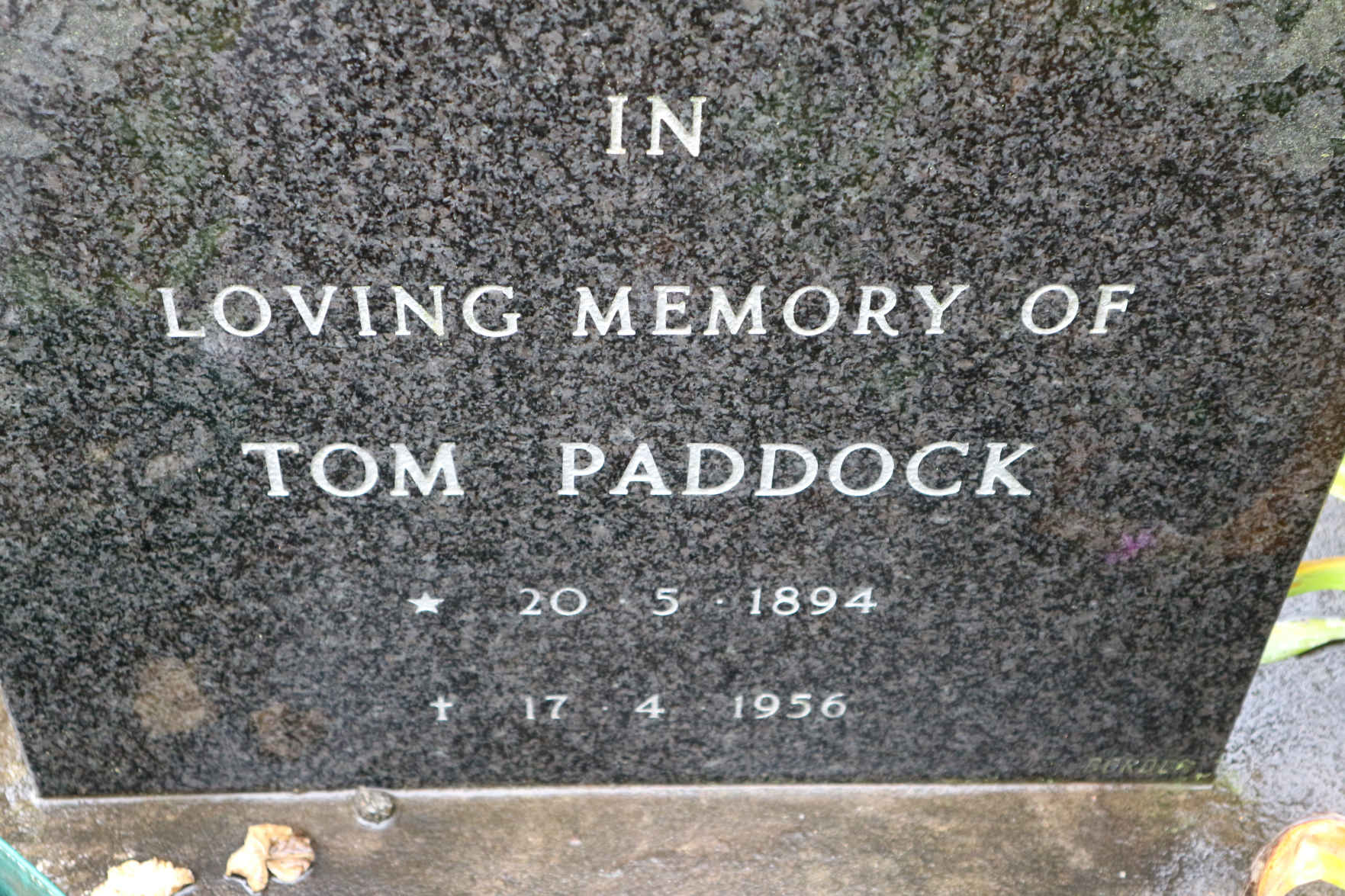 PADDOCK Tom 1894-1956