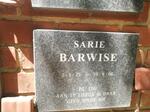 BARWISE Sarie 1925-2006