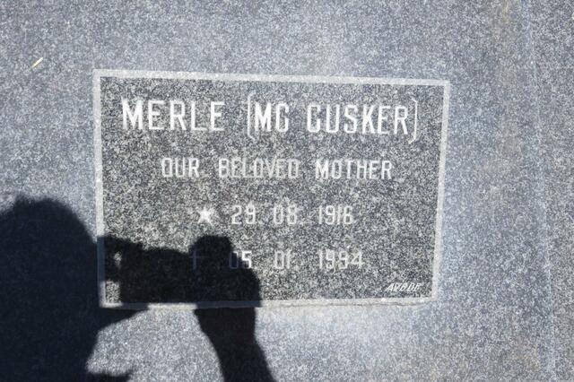 McCUSKER Merle 1916-1994