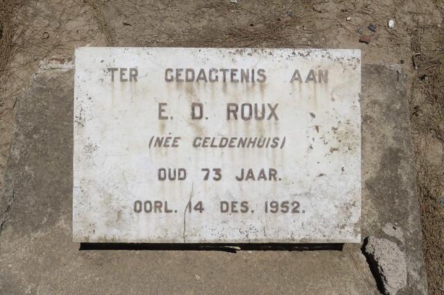 ROUX E.D. nee GELDENHUIS -1952