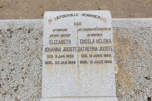 JOOSTE Engela Helena Catherina 1885-1946 :: JOOSTE Elizabeth Johanna 1920-1948