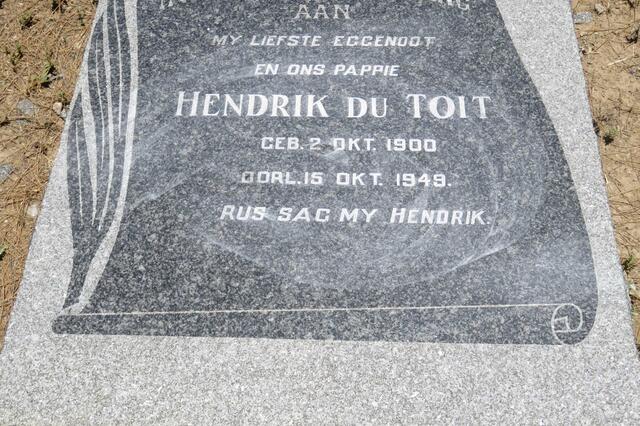 TOIT Hendrik, du 1900-1949