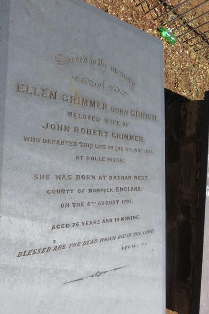 GRIMMER Ellen nee GIBBON 1797-1874