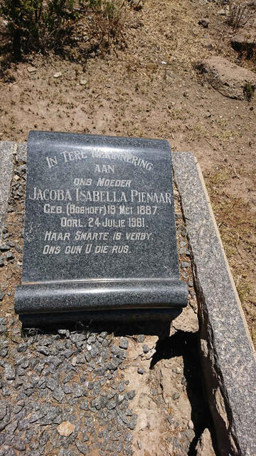 PIENAAR Jacoba Isabella nee BOSHOFF 1887-1961