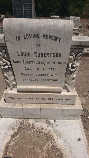 ROBERTSON Louie nee OOSTHUIZEN 1889-1965