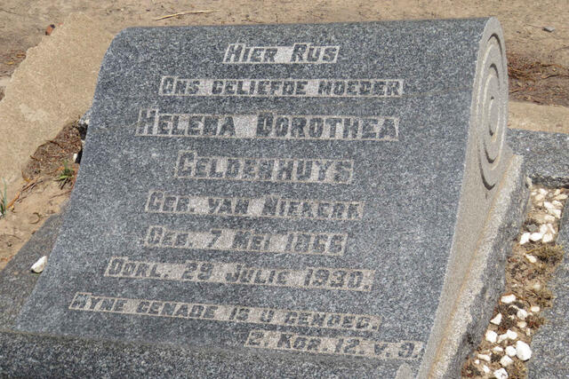 GELDENHUYS Helena Dorothea nee VAN NIEKERK 1866-1930