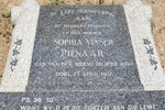 PIENAAR Sophia Visser nee VAN DER MERWE 1894-1952