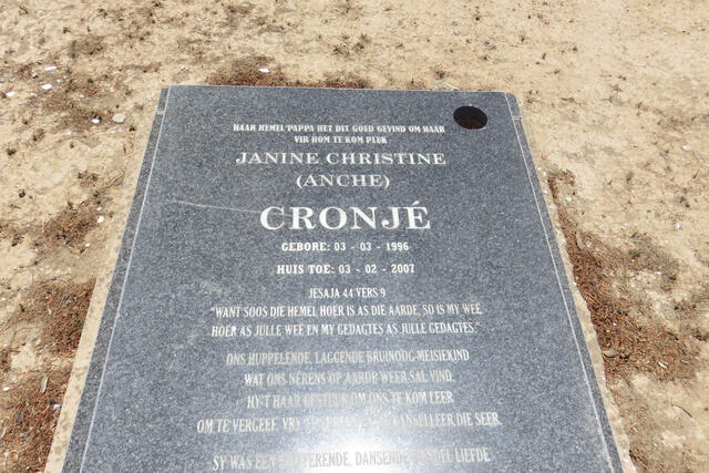CRONJÉ Janine Christine 1996-2007