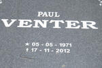 VENTER Paul 1971-2012
