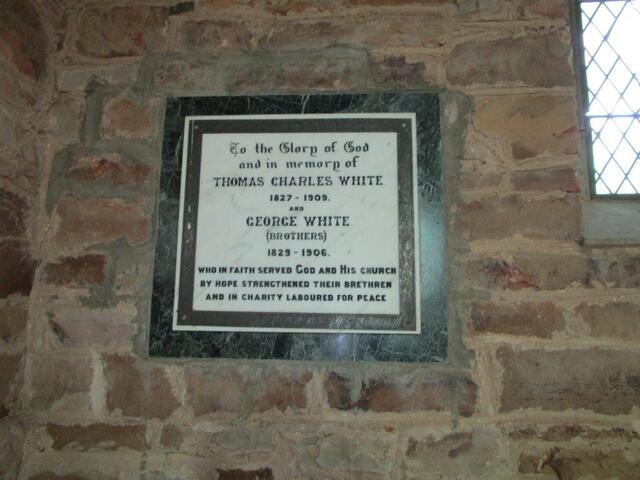 WHITE Thomas Charles 1827-1909 :: WHITE George 1929-1906