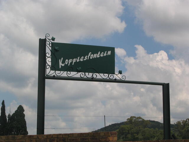 1. Oorsig - plaas Koppiesfontein, ingang