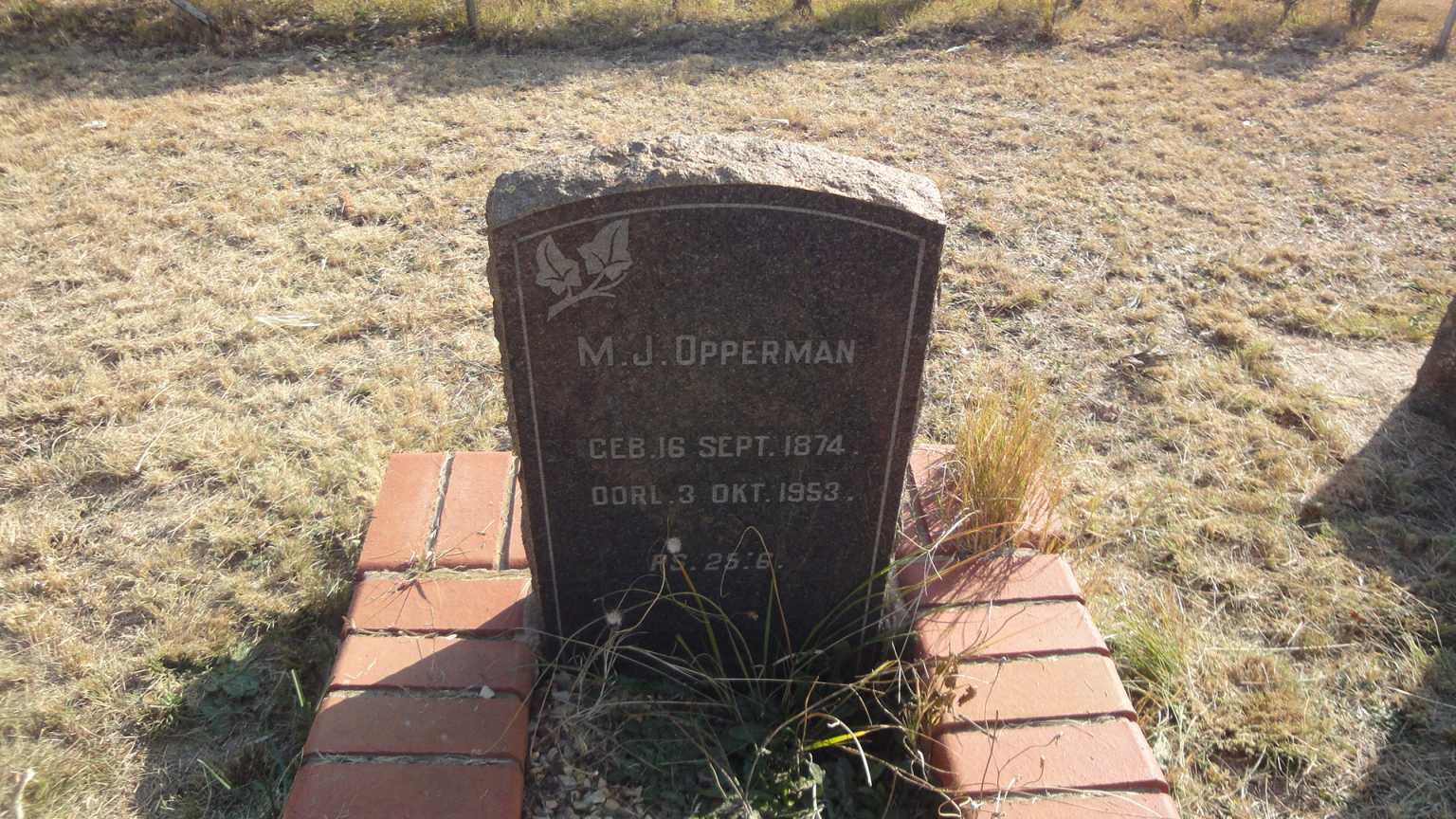 OPPERMAN M.J. 1874-1953