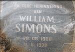 SIMONS William 1906-1972