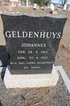 GELDENHUYS Johannes 1914-1983